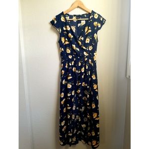 Romper and maxi dress combo